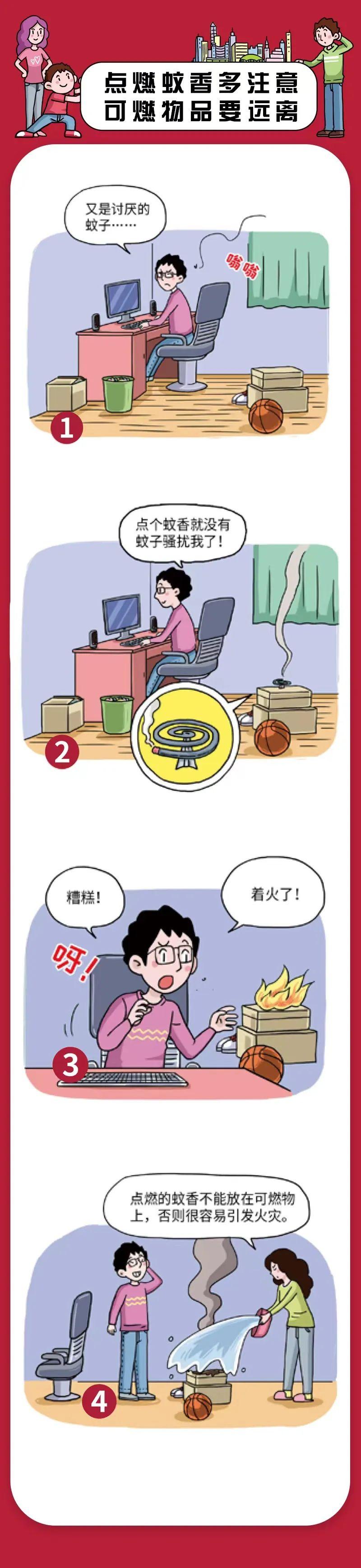 消防宣传月| 居民家庭消防安全知识漫画（二）